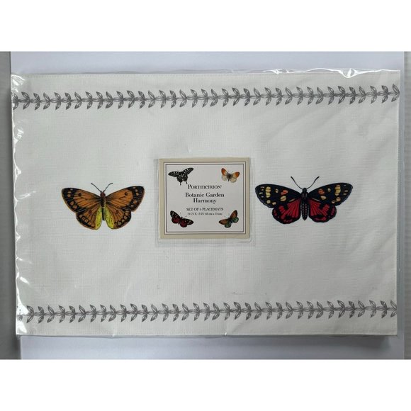 NWT Full Set of Portmeirion Botanic Garden Harmony Tablecloth, Napkins and Place - Picture 13 of 14